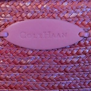 Cole Haan Light pink basket wicker style handbag